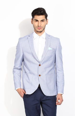 Blackberrys Solid Single Breasted Casual Men's Blazer