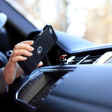 Bull's Eye Magnetic Cradle-Less Hinge Technology World'S Smallest Ball Head Type Car Mobile Holder Black