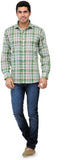 Just Henry Men's Checkered Formal Linen Shirt