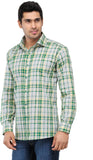 Just Henry Men's Checkered Formal Linen Shirt
