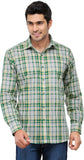Just Henry Men's Checkered Formal Linen Shirt