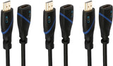 C&E  TV-out Cable High Speed HDMI Cable Male to Female 15 Feet, 3 Pack