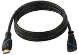C&E  TV-out Cable High Speed HDMI Cable Male to Female 15 Feet, 3 Pack