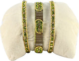 The Fine World Metal Zircon Brass Bangle Set