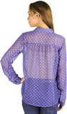 Anasazi Women's Polka Print Casual Shirt