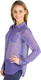 Anasazi Women's Polka Print Casual Shirt