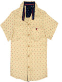 CALCULUS Baby Boy's Printed Casual Beige Shirt