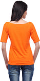 Cation Casual 3/4 Sleeve Solid Women's Top