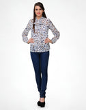 Color Cocktail Women's Printed Casual Shirt