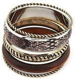 Crunchy Fashion Alloy Bangle Set