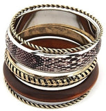 Crunchy Fashion Alloy Bangle Set