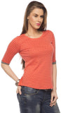 Cult Fiction Polka Print Women's Round Neck T-Shirt