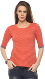 Cult Fiction Polka Print Women's Round Neck T-Shirt