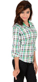 Jazzy Ben Women's Checkered Casual Shirt