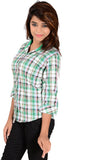 Jazzy Ben Women's Checkered Casual Shirt