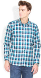 Orange Valley Men's Checkered Casual Shirt