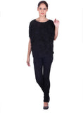 Chkokko Party Short Sleeve Solid Women's Top