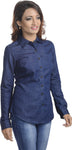 Addyvero Women's Solid Casual, Formal Denim Shirt