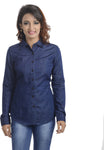 Addyvero Women's Solid Casual, Formal Denim Shirt
