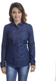 Addyvero Women's Solid Casual, Formal Denim Shirt
