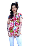 Desigrrrl Women's Floral Print Casual Shirt