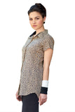 Desigrrrl Women's Floral Print Casual Shirt