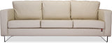 Durian Clinton/A/3 Leather 3 Seater Sofa