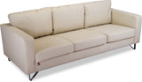 Durian Clinton/A/3 Leather 3 Seater Sofa