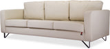 Durian Clinton/A/3 Leather 3 Seater Sofa