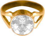 Asian Gems & Jewels 5 Dhaatu Metal, Alloy Zircon Ring