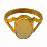 Asian Gems & Jewels 5 Dhaatu Metal, Alloy Opal Ring