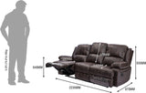 Durian Club/3 Leather 3 Seater Sofa