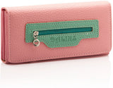 Chipmunk Casual, Party, Festive Pink, Green Artificial Leather  Clutch