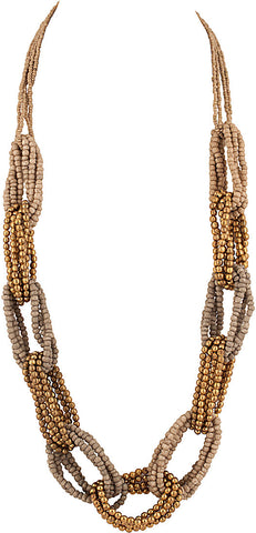 Voylla Rhodium Plated Metal, Alloy Necklace