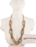 Voylla Rhodium Plated Metal, Alloy Necklace