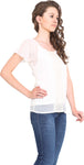 Albely Casual Short Sleeve Solid Women's Top