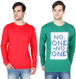 Threads & Pals Full Sleeve Printed, Solid Men's Sweatshirt
