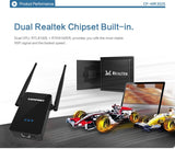 Comfast Cf-Wr302s 300mbps Wifi Repeater Network Range Expander With 2 High -Gain 5dbi Antenna Rtl8196e + Rtl8192er Dual Cpu.