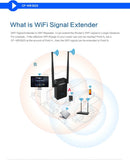 Comfast Cf-Wr302s 300mbps Wifi Repeater Network Range Expander With 2 High -Gain 5dbi Antenna Rtl8196e + Rtl8192er Dual Cpu.