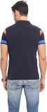 Northern Lights Striped Men's Polo Neck T-Shirt