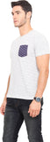 Northern Lights Striped Men's Round Neck T-Shirt