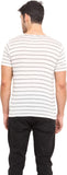 Northern Lights Striped Men's Round Neck T-Shirt