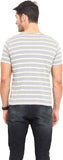 Northern Lights Striped Men's Round Neck T-Shirt