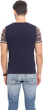 Northern Lights Striped Men's Round Neck T-Shirt