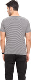 Northern Lights Striped Men's Round Neck T-Shirt