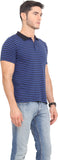 Northern Lights Striped Men's Polo Neck T-Shirt