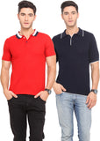 Northern Lights Solid Men's Polo Neck T-Shirt