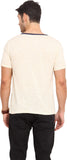 Northern Lights Striped Men's Round Neck T-Shirt