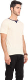 Northern Lights Striped Men's Round Neck T-Shirt