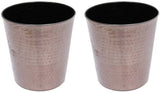 Sutra Decor Handmade Metallic Petals Planters Plant Container Set